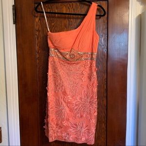 Sue Wong Orange evening dress